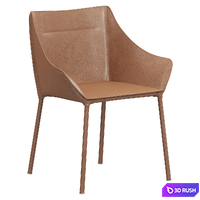Flexform Haiku dining chair 3D Model Vray