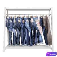 Stand with jeans 3D Model Vray