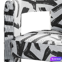 Archer Occasional Chair 3D Model Vray, Corona