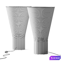 Foscarini Soffio Table Lamp 3D Model Vray, Corona