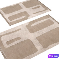 Alley Wool Carpet by Ferm Living 3D Model Vray, Corona