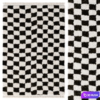 Danito checkered rug by LA REDOUTE INTERIEURS 3D Model Corona