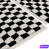Danito checkered rug by LA REDOUTE INTERIEURS 3D Model Corona