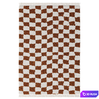 Danito checkered rug by LA REDOUTE INTERIEURS 3D Model Corona
