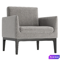 Duvivier Canapes ALLURE Fabric small armchair 3D Model Vray, Corona