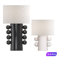 Kelly Wearstler Tiglia Table Lamps 3D Model Vray, Corona