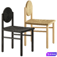 D'Azura Outdoor Dining Chair 3D Model Corona