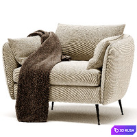 Park Arm Chair 3D Model Corona
