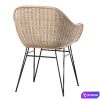 Chart Rattan Chair 3D Model Vray, Corona