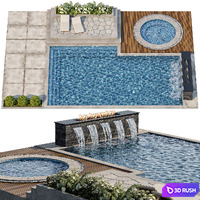 Pool 41 3D Model Vray, Corona