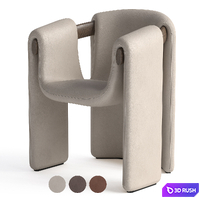 Paolo Castelli Sari Chair 3D Model Vray, Corona