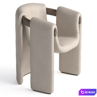 Paolo Castelli Sari Chair 3D Model Vray, Corona