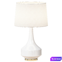 Anderson Table Lamp, White 3D Model Vray