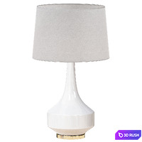 Anderson Table Lamp, White 3D Model Vray