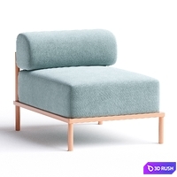 NOAH LIVING | Fabric armchair By Noah Living 3D Model Corona