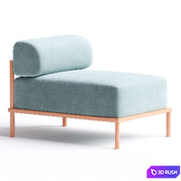 NOAH LIVING | Fabric armchair By Noah Living 3D Model Corona
