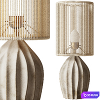 Ceramic lamp | Orbe Lamp White |Gres Ceramics 3D Model Corona