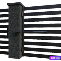 Stone fence 3D Model Corona