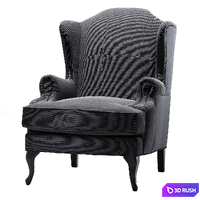 Eichholtz_Chair Frank Sinatra 3D Model Vray, Corona
