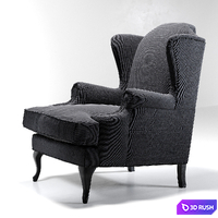 Eichholtz_Chair Frank Sinatra 3D Model Vray, Corona