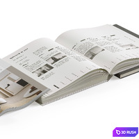 Coffee Table Books 1 3D Model Vray, Corona