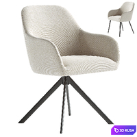 LYS swivel chair &amp; LYS armchair 3D Model Corona