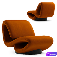 Armchair Elvemobilya 3D Model Vray