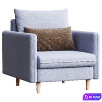 Chair-bed Slipson Mini Linia Lavender 3D Model Corona