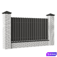 Fences 3D Model Vray, Corona