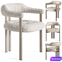 Cattelan Italia Greta armchair 3D Model Vray, Corona