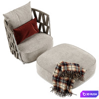 Talenti Swipe armchair 3D Model Vray