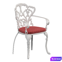 Garden wrought iron chair 3D Model Vray, Corona