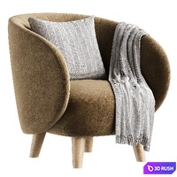Armchair Mod 3D Model Corona
