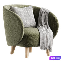 Armchair Mod 3D Model Corona