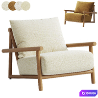 Cardiff Outdoor Chair - Faye Sand 3D Model Corona