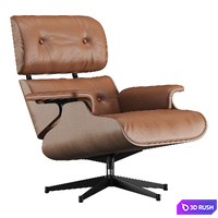 Eames Lounge Chair 3D Model Vray, Corona