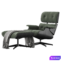 Eames Lounge Chair 3D Model Vray, Corona