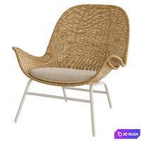 Armchair with footstool FRYKSAS by ikea FREKS 3D Model Corona