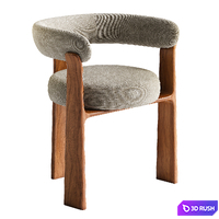 Granite Chair by Kave Home 3D Model Corona