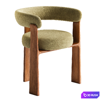 Granite Chair by Kave Home 3D Model Corona