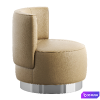 Yves Round Armchair by Minotti 3D Model Vray, Corona