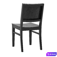 Solid wood dining chair 3D Model Vray, Corona
