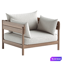 Tanso Outdoor Lounge Chair 3D Model Corona