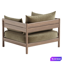 Tanso Outdoor Lounge Chair 3D Model Corona