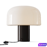 Flos Bellhop Glass T Table Lamp 3D Model Vray, Corona