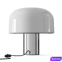 Flos Bellhop Glass T Table Lamp 3D Model Vray, Corona