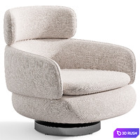 Vivienne High Armchair by Minotti 3D Model Corona