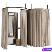 Fitting room for clothing store 03 3D Model Corona