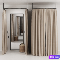 Fitting room for clothing store 03 3D Model Corona