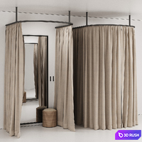 Fitting room for clothing store 03 3D Model Corona